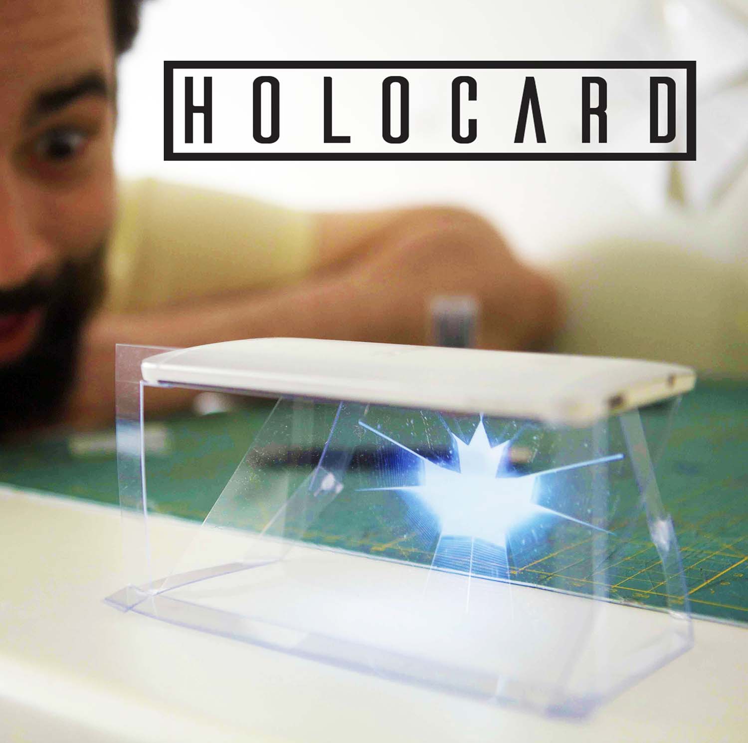Use the new tech accessory Holocard to view holograms with your smartphone!